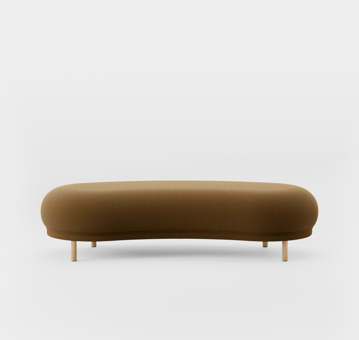 Massproductions Dandy fotskammel – Kvadrat Tonus 4 364, Natur eik