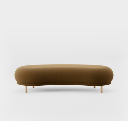 Massproductions Dandy fotskammel – Kvadrat Tonus 4 364, Natur eik