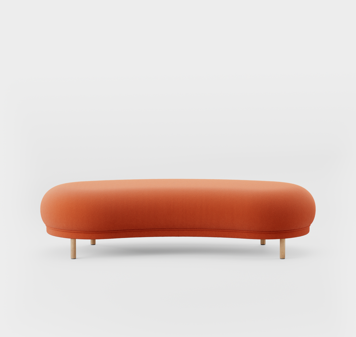 Massproductions Dandy fotskammel – Kvadrat Tonus 4 554, Natur eik