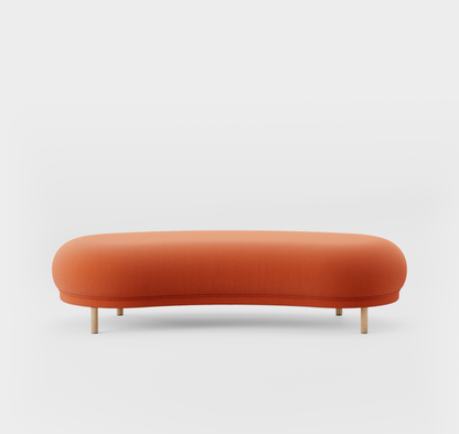 Massproductions Dandy fotskammel – Kvadrat Tonus 4 554, Natur eik