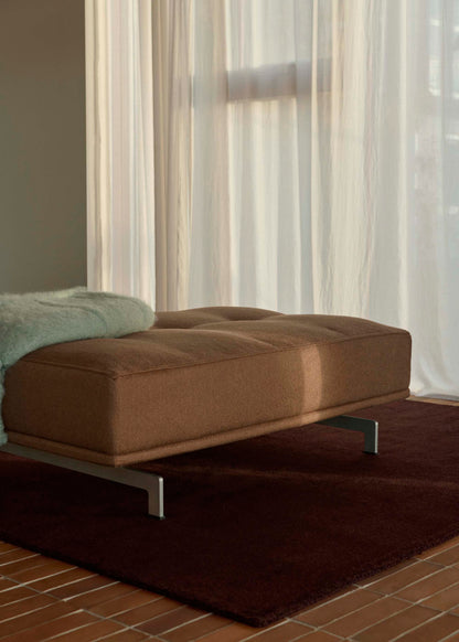 Fredericia Delphi Elements side-chaiselongmodul 85 × 120 cm. Velg tekstil og ben