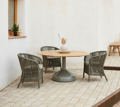 Cane-line Glaze spisebord Ø 144 cm – miljøbilde