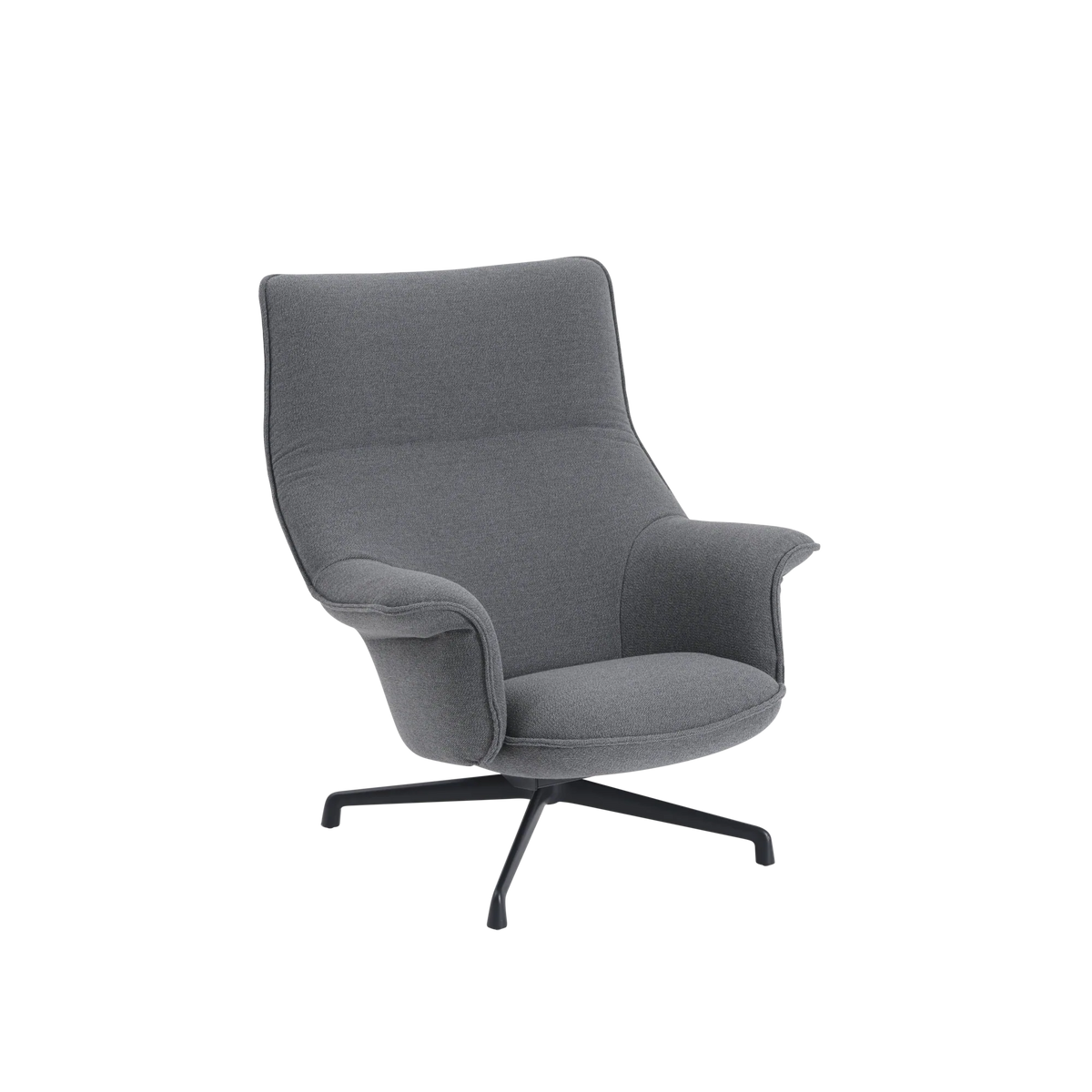 Muuto Doze lenestol høy rygg, svingbar fot. Velg tekstil