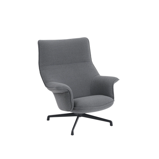Muuto Doze lenestol høy rygg, svingbar fot. Velg tekstil