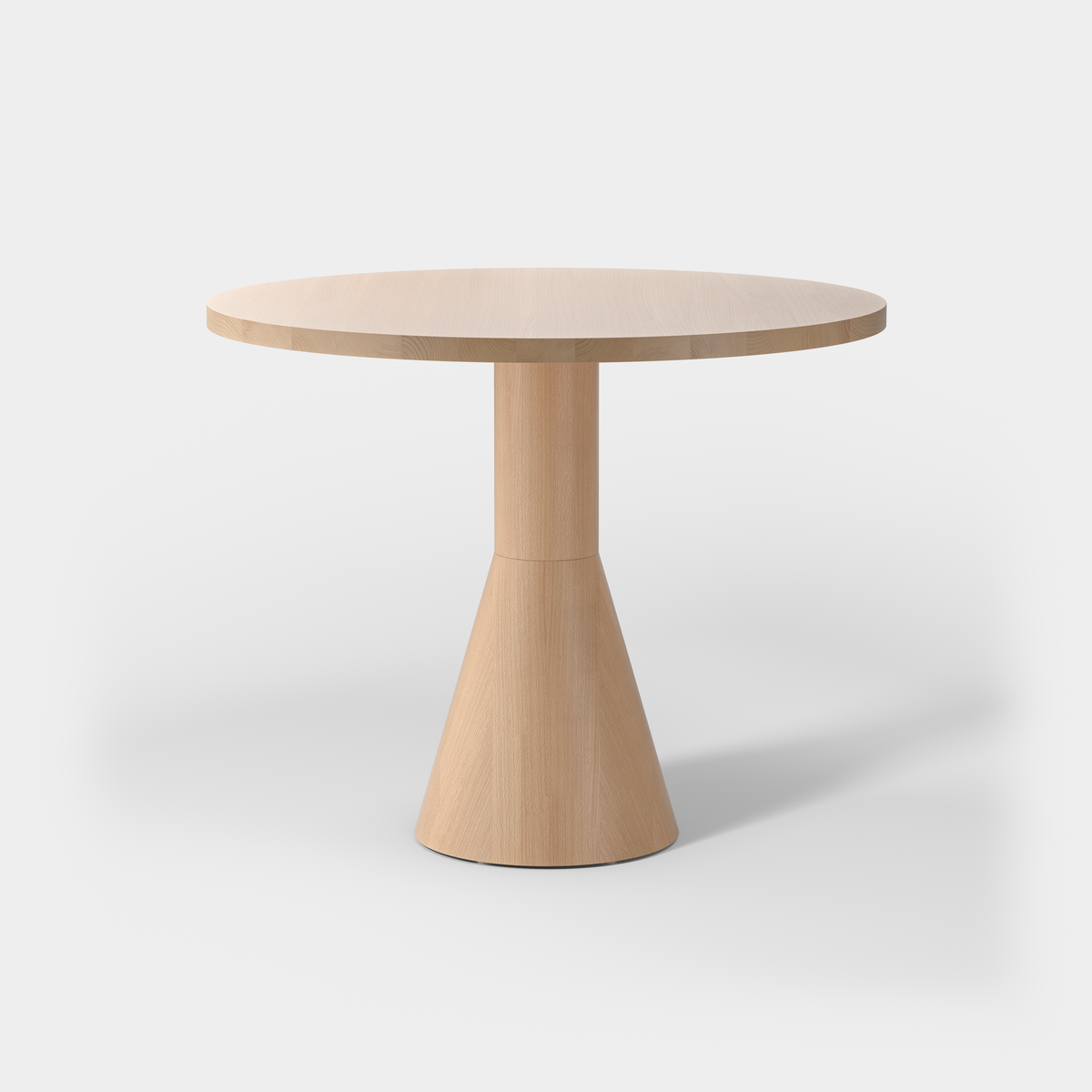Massproductions Draft spisebord – Ø 88 cm / Natur bøk