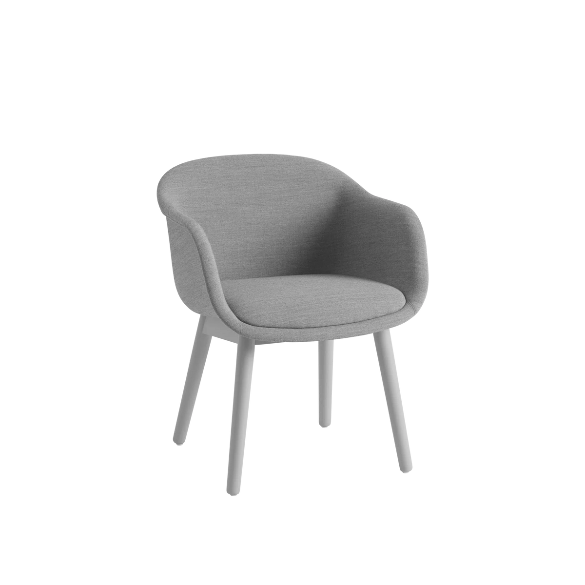 Muuto Fiber Conference konferansestol med trebein. Velg tekstil