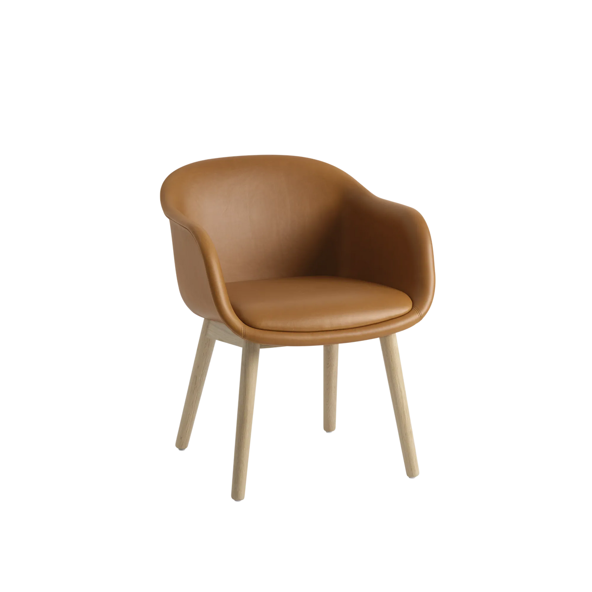 Muuto Fiber Conference konferansestol med trebein. Velg tekstil