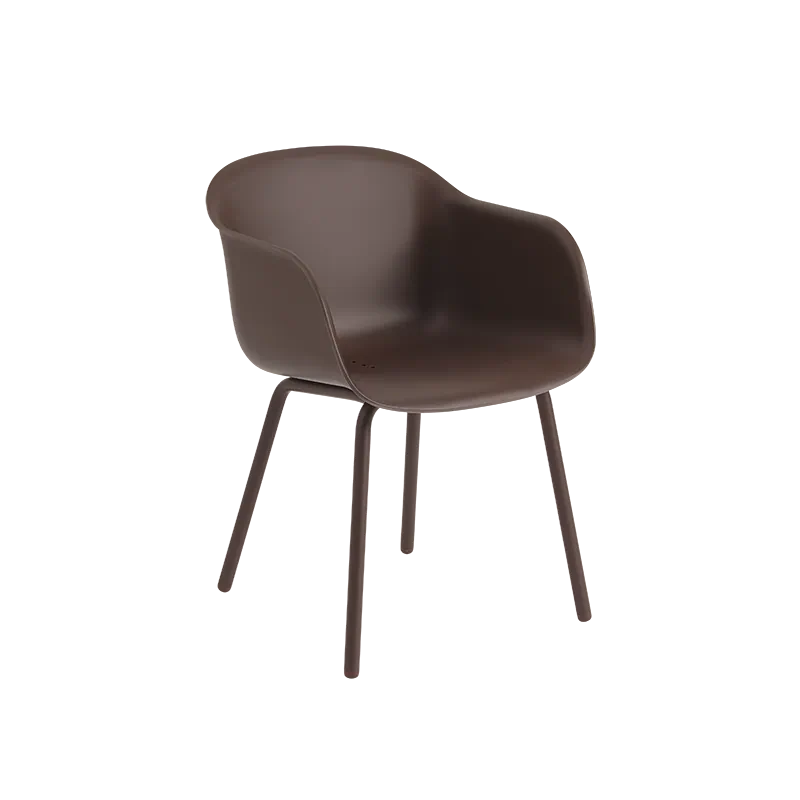 Muuto Fiber Outdoor utestol med armlener. Velg farge