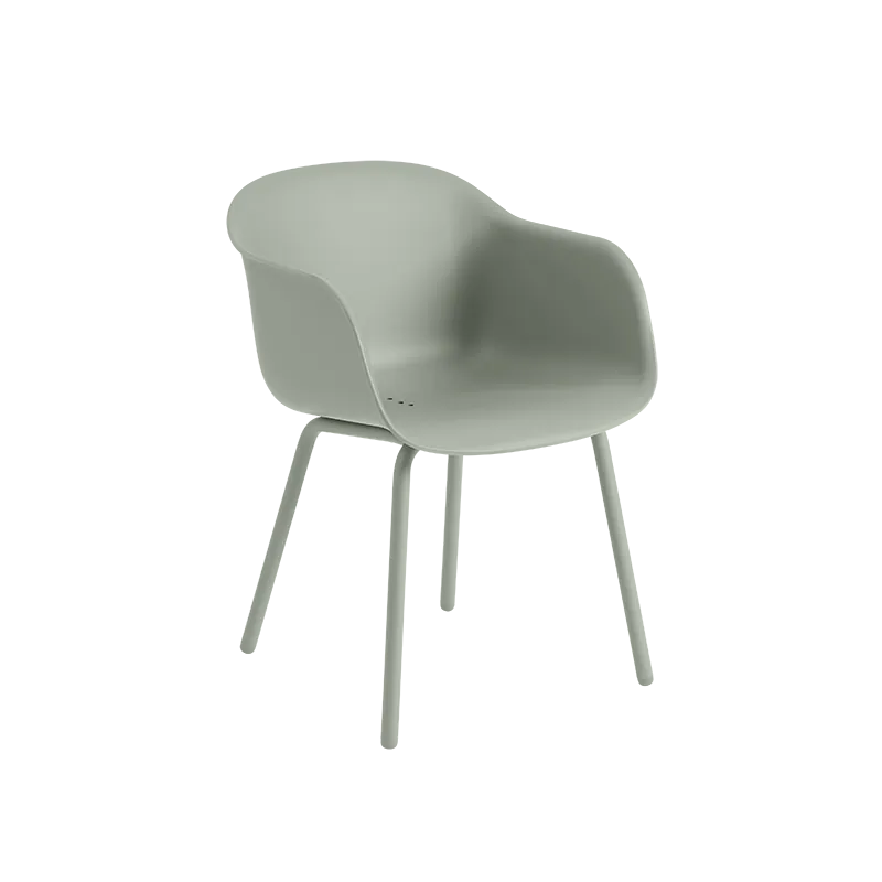 Muuto Fiber Outdoor utestol med armlener. Velg farge