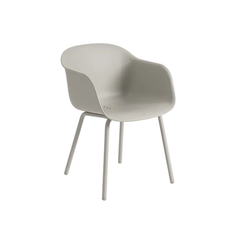 Muuto Fiber Outdoor utestol med armlener. Velg farge