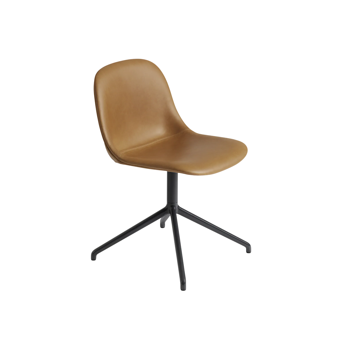 Muuto Fiber Side Chair spisestol med svingbart understell, uten polstring. Velg understell og funksjon