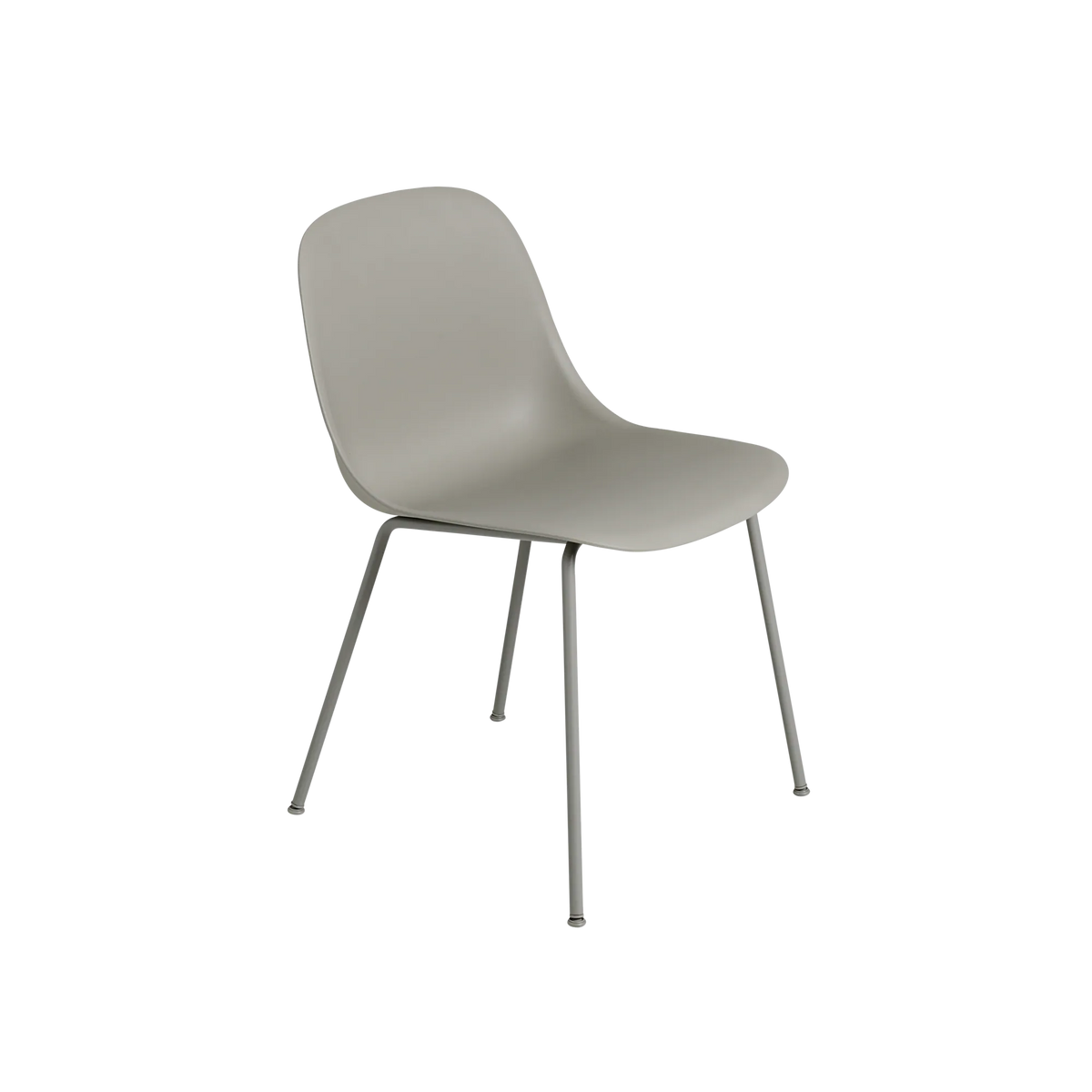 Muuto Fiber Side Chair spisestol med rørunderstell, polstret. Velg tekstil