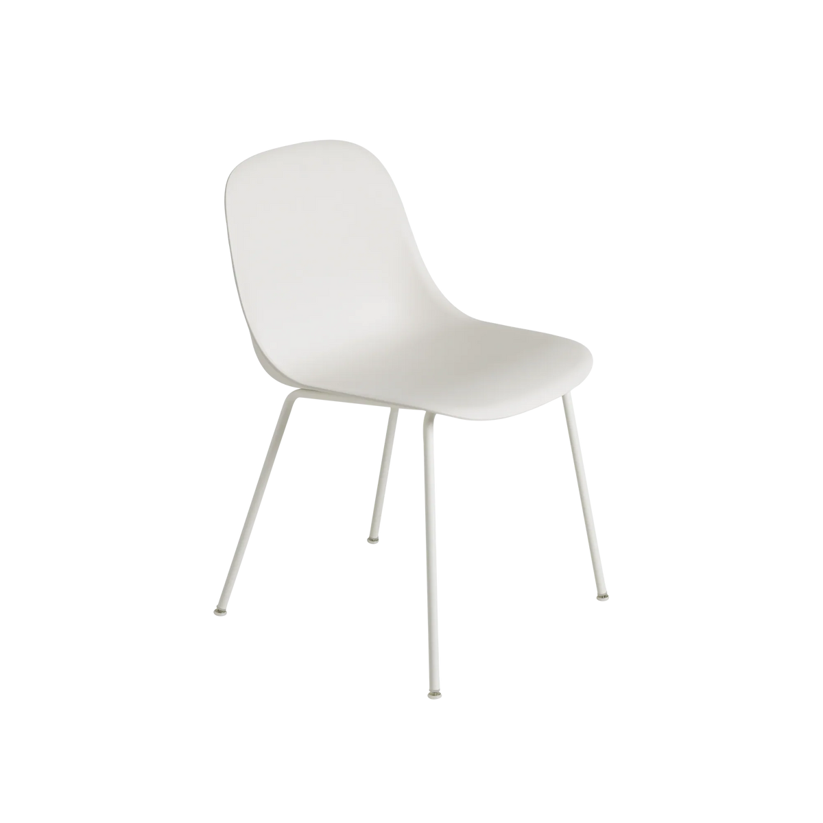 Muuto Fiber Side Chair spisestol med rørunderstell, polstret. Velg tekstil