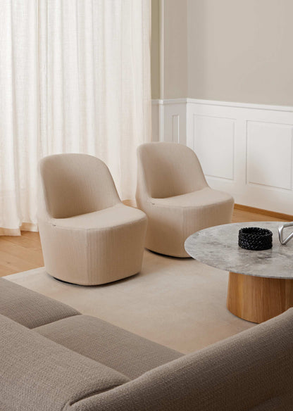 Fredericia Niveau Coffee Table Ø61 cm. Velg treverk og bordplate