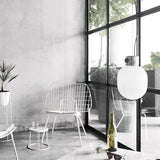 JWDA pendel i rustfritt stål / opal glass. 1 stk igjen !