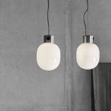 JWDA pendel i rustfritt stål / opal glass. 1 stk igjen !