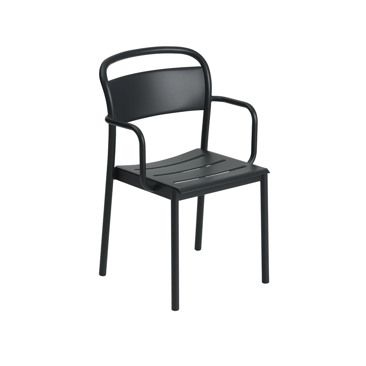 Muuto Linear Steel utestol med armlener. Velg farge