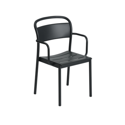 Muuto Linear Steel utestol med armlener. Velg farge