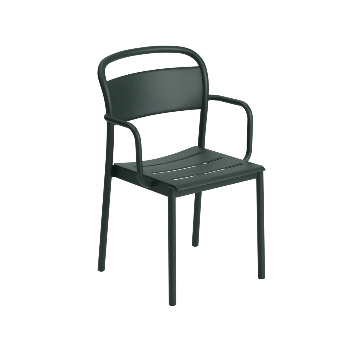 Muuto Linear Steel utestol med armlener. Velg farge