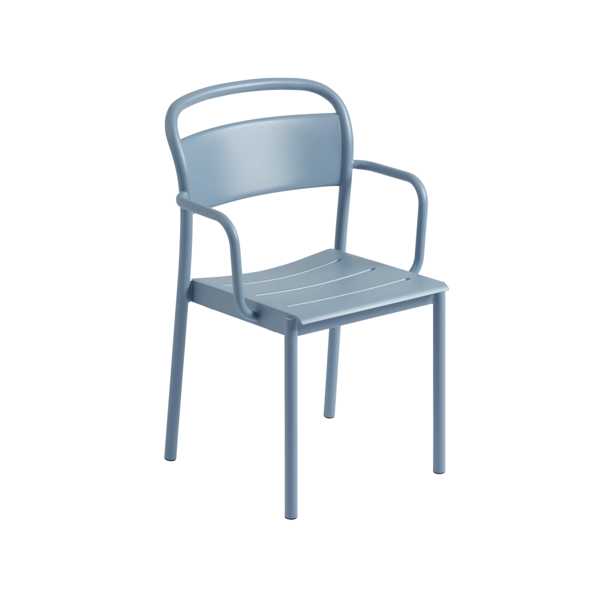 Muuto Linear Steel utestol med armlener. Velg farge