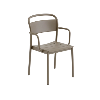 Muuto Linear Steel utestol med armlener. Velg farge