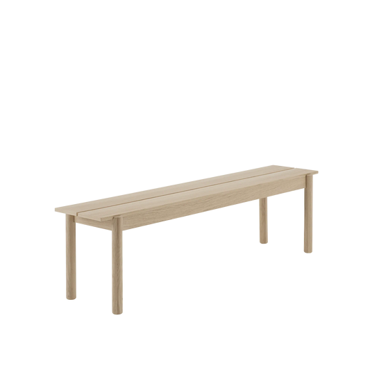 Muuto Linear Wood benk i eik. Velg størrelse