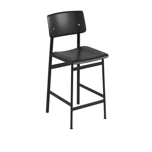 Muuto Loft Counter Stool barkrakk H65, polstret. Velg tekstil
