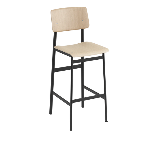 Muuto Loft Bar Stool barstol H75, uten polstring. Velg understell, sete og rygg