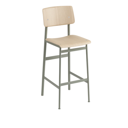 Muuto Loft Bar Stool barstol H75, uten polstring. Velg understell, sete og rygg
