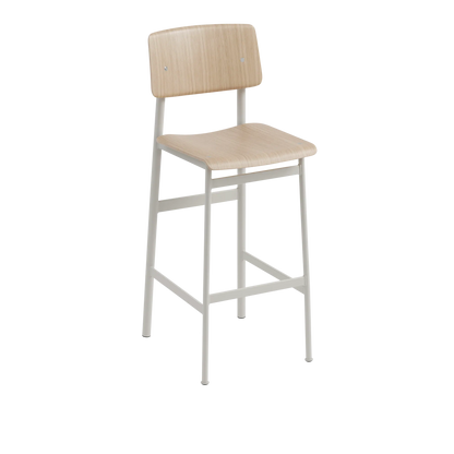 Muuto Loft Bar Stool barstol H75, uten polstring. Velg understell, sete og rygg