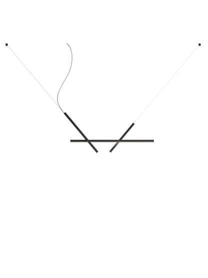 Luceplan Across pendel L 180 cm. Velg farge