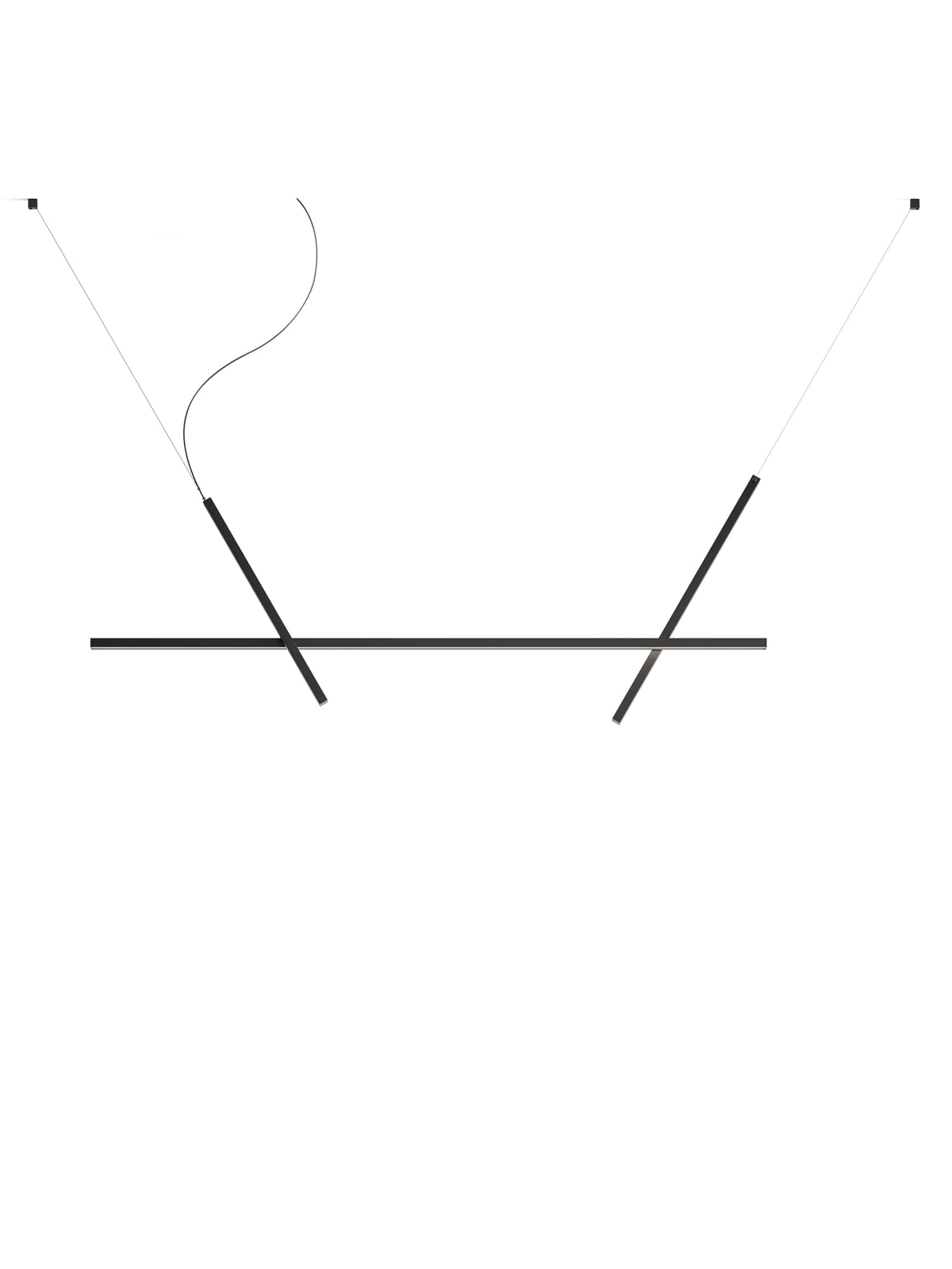 Luceplan Across pendel L 102 cm. Velg farge