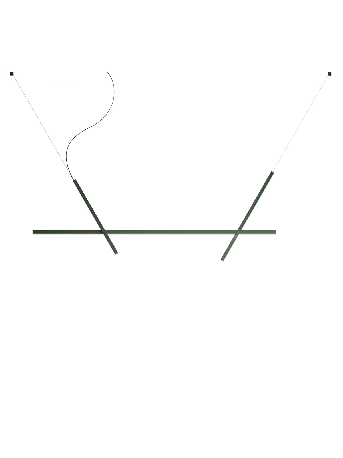 Luceplan Across pendel L 102 cm. Velg farge