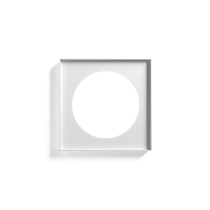 Luceplan Cassette vegg-/taklampe 60×60 cm, høy lysstyrke (3000 K)