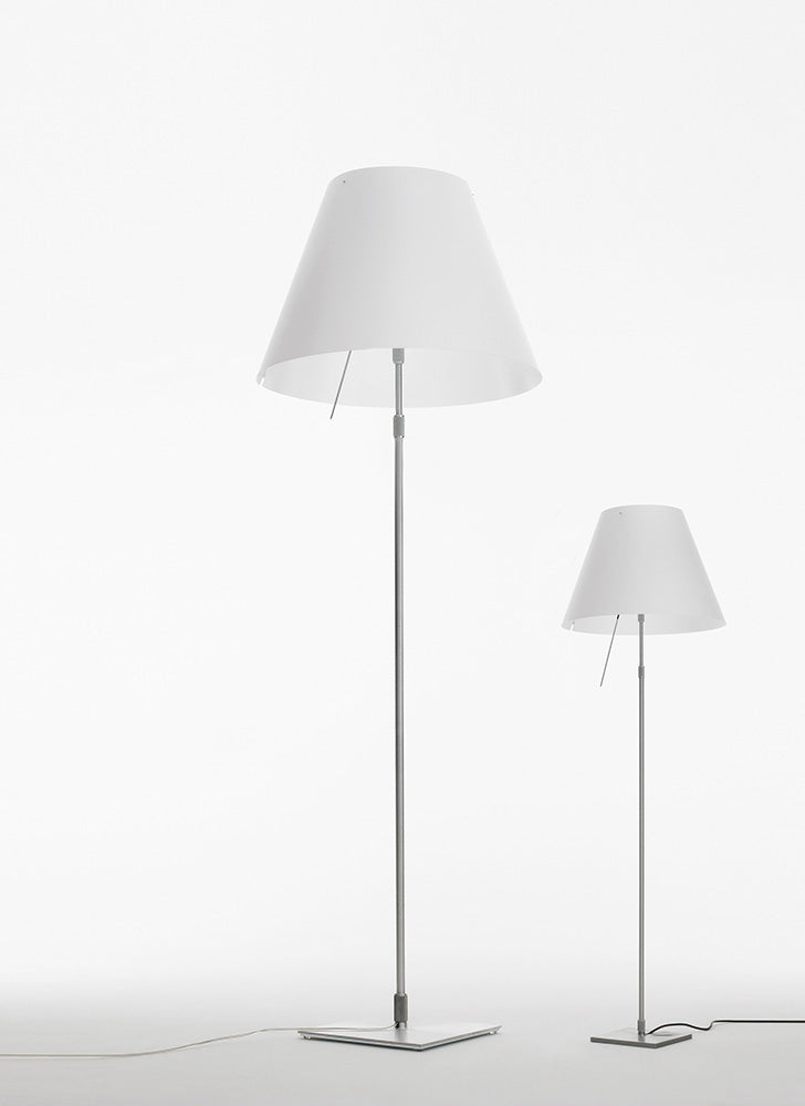 Luceplan Grande Costanza gulvlampe, teleskopisk med dimmer