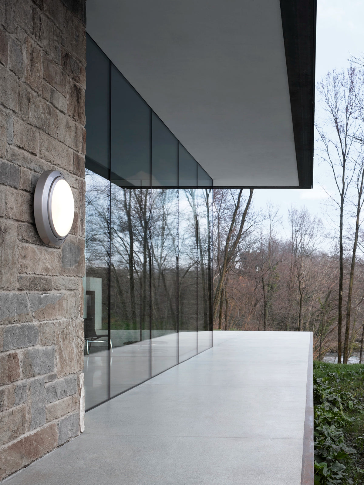 Luceplan Metropoli utendørs vegg-/taklampe Ø 27 cm med LED