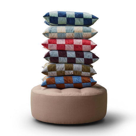 Eilersen Pysjamas pute Luna i 40 cm x 60 cm. Mørkebrun / lyseblå.