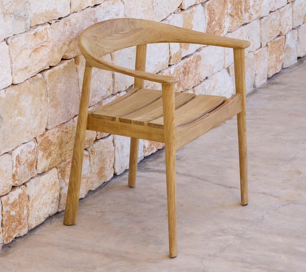 Cane-line Majestic stol m/armlener, teak – miljøbilde 1