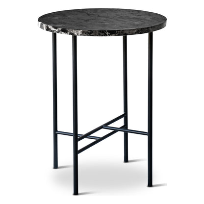 Sibast Metro sofabord – Marmor Black Marquina, Ø45 cm, H55 cm