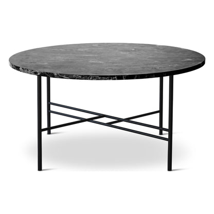 Sibast Metro sofabord – Marmor Black Marquina, Ø80 cm, H35 cm
