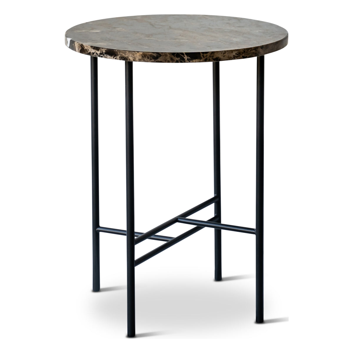 Sibast Metro sofabord – Marmor Emperador Dark Brown, Ø45 cm, H55 cm