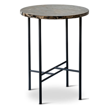 Sibast Metro sofabord – Marmor Emperador Dark Brown, Ø45 cm, H55 cm
