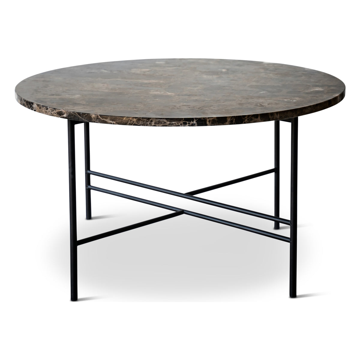 Sibast Metro sofabord – Marmor Emperador Dark Brown, Ø65 cm, H35 cm