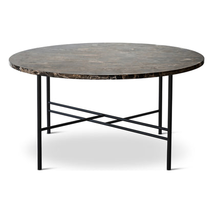 Sibast Metro sofabord – Marmor Emperador Dark Brown, Ø80 cm, H35 cm
