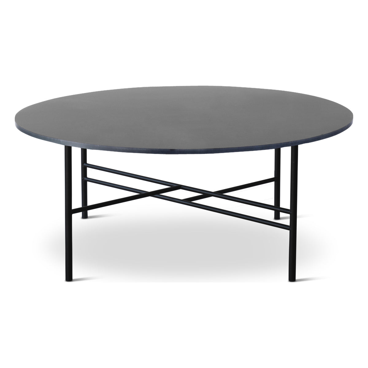 Sibast Metro sofabord – Laminat Grigio Antrim, Ø80 cm, H35 cm