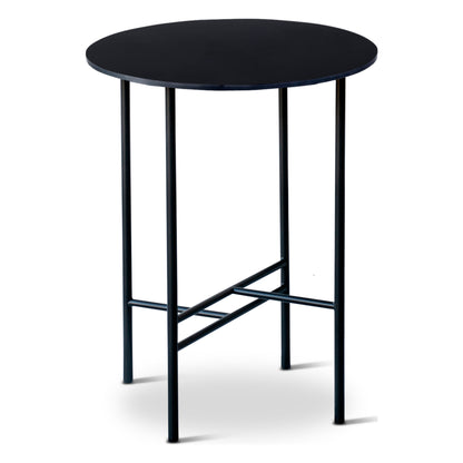 Sibast Metro sofabord – Laminat Nero Ingo, Ø45 cm, H55 cm