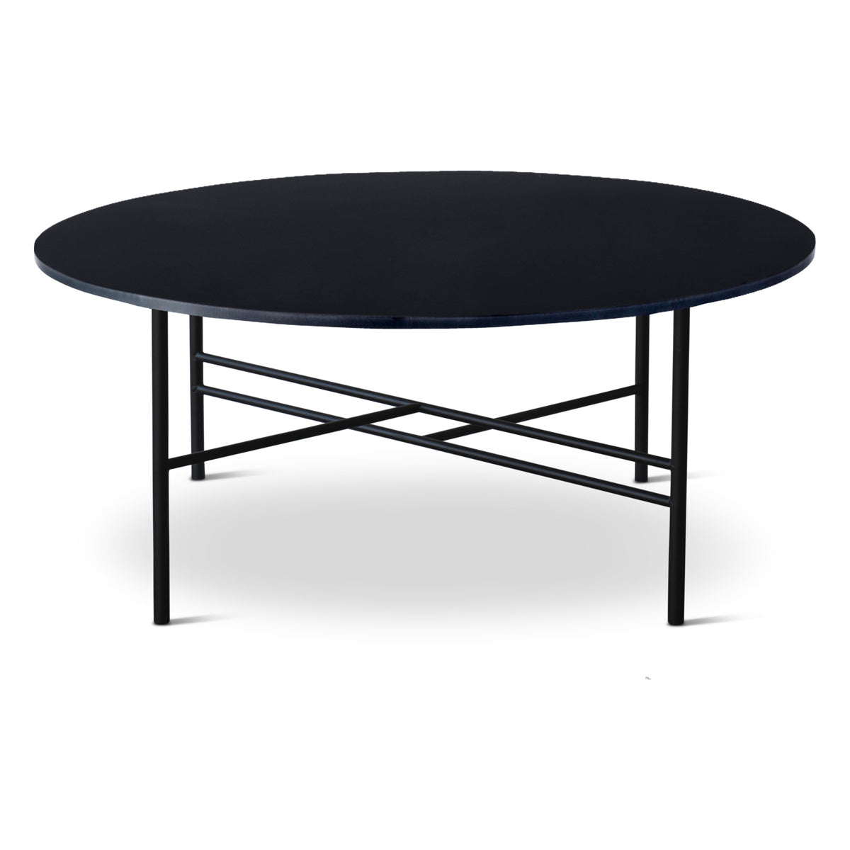 Sibast Metro sofabord – Laminat Nero Ingo, Ø80 cm, H35 cm