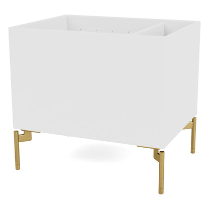 Montana Colour Box S4162 oppbevaringsboks – New White / Ben messing