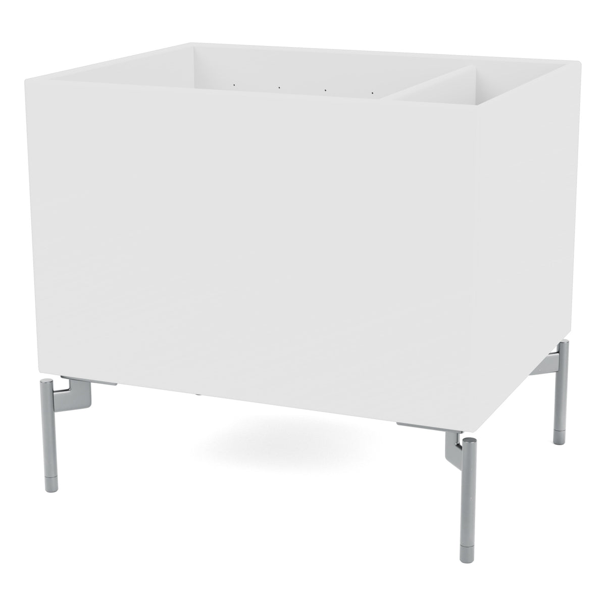 Montana Colour Box S4162 oppbevaringsboks – New White / Ben matt krom