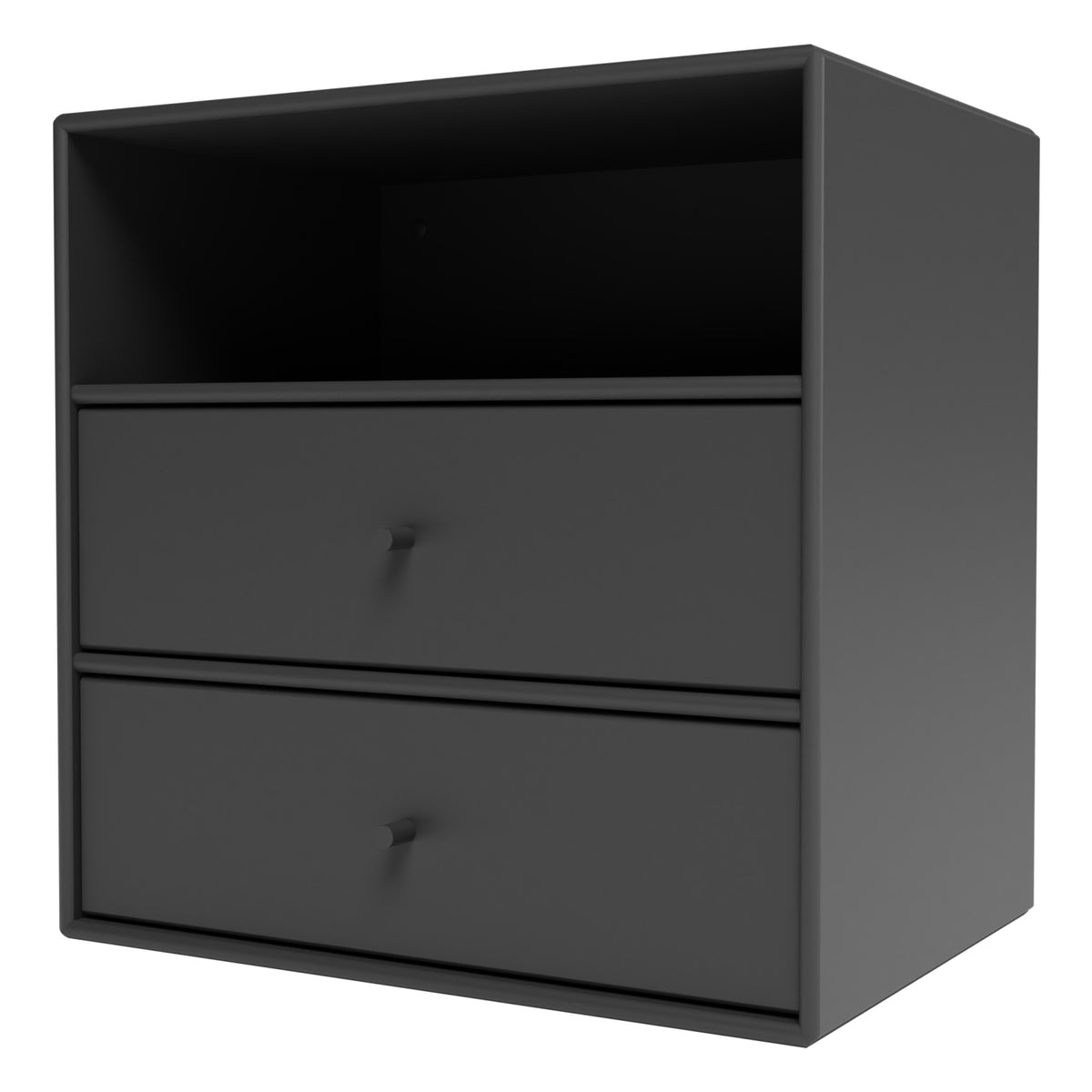 Montana Mini 1006 hylle med to skuffer – Anthracite